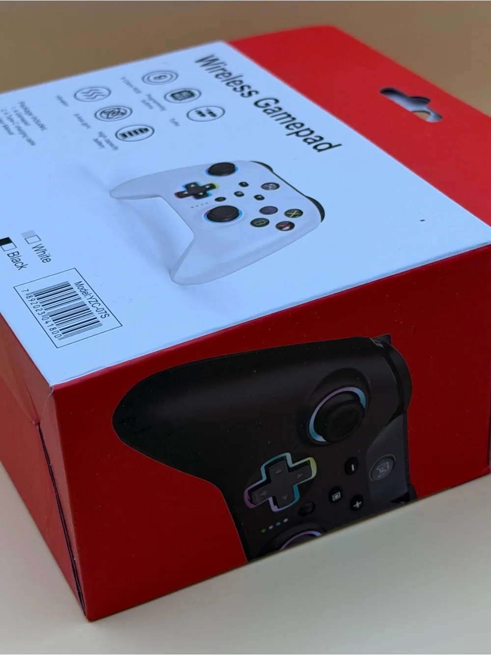 Wireless Black Gamepad Controller for Nintendo Switch - RGB Light